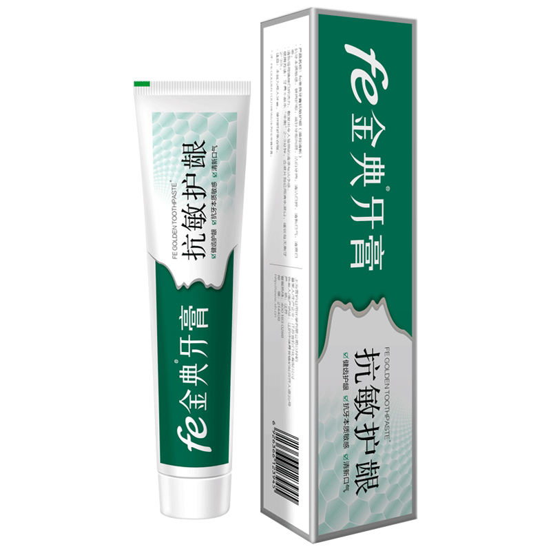 fe金典牙膏抗敏護(hù)齦170g 緩解牙齒敏感 （薄荷清新） 酶指數(shù)7.3 薄荷清新170g